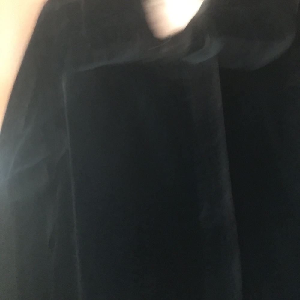Dennis Basso Black Faux Fur Coat - Picture 7 of 7